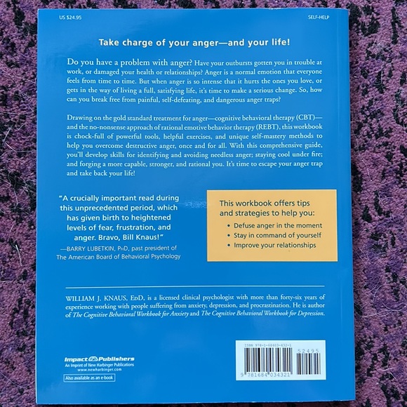 The cognitive behavioral workbook for anger - Picture 2 of 2